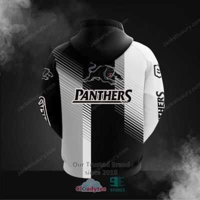 NRL Penrith Panthers Black White Pullover Hoodie V14