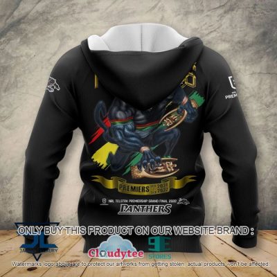 NRL Penrith Panthers Premiers 2022 - 2023 Back 2 Back Mascot Pullover Hoodie