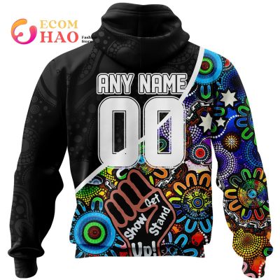 NRL Penrith Panthers Custom Name Number NAIDOC Indigenous Pullover Hoodie