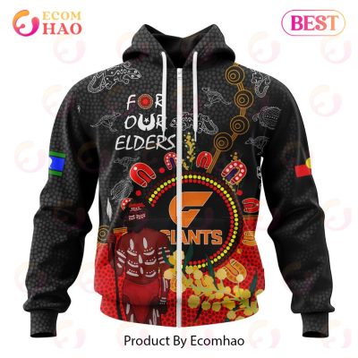 AFL Greater Western Sydney Giants Custom Name Number Special Edition NAIDOC Pullover Hoodie