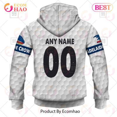 AFL Adelaide Crows Custom Name Number Golf Pullover Hoodie