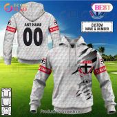 AFL St Kilda Saints Custom Name Number Golf Pullover Hoodie