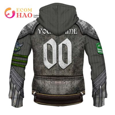 NRL Canberra Raiders Custom Name Number Armor Pullover Hoodie
