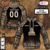 NRL Gold Coast Titans Custom Name Number Camo Pullover Hoodie