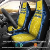 NRL North Queensland Cowboys Custom Name Yellow Special Car Seat Covers