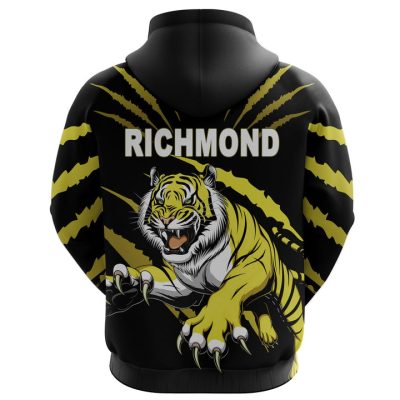 AFL Richmond Tigers Black Pullover Hoodie