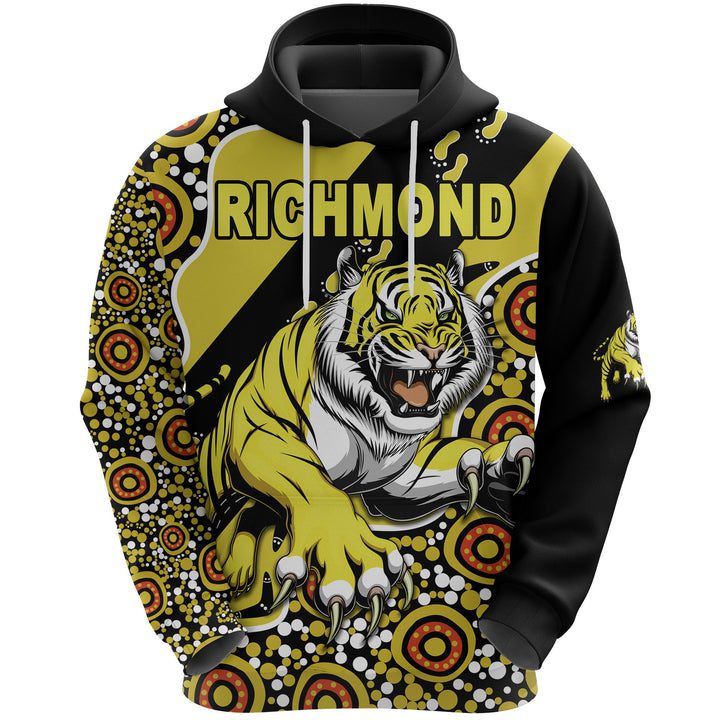 AFL Richmond Tigers Indigenous Pullover Hoodie V1 AFL Richmond Tigers Indigenous Pullover Hoodie V1