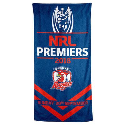 NRL Sydney Roosters 2018 Premiers Beach Towel