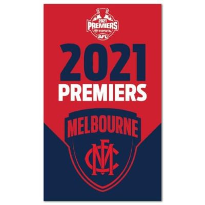 AFL Melbourne Demons Red Blue 2021 Premiers Beach Towel
