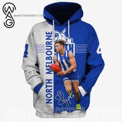 AFL North Melbourne Kangaroos Shaun Higgins #4 Pullover Hoodie