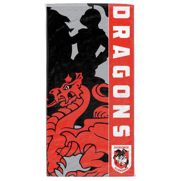 NRL St. George Illawarra Dragons Beach Towel V1 NRL St. George Illawarra Dragons Beach Towel V1