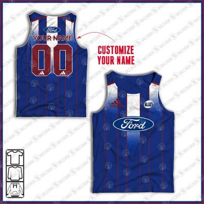 Personalise Throwback Auckland Blues Super Rugby Vintage 2000 Tank Top