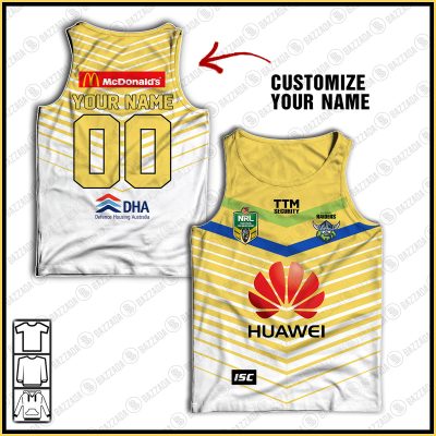 Personalised Tank top Vintage NRL team Custom name and number Footy vintage tank top for fans- vtgtt095