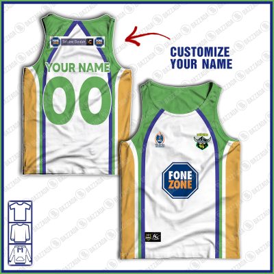 Personalised Tank top Vintage NRL team Custom name and number Footy vintage tank top for fans- vtgtt095