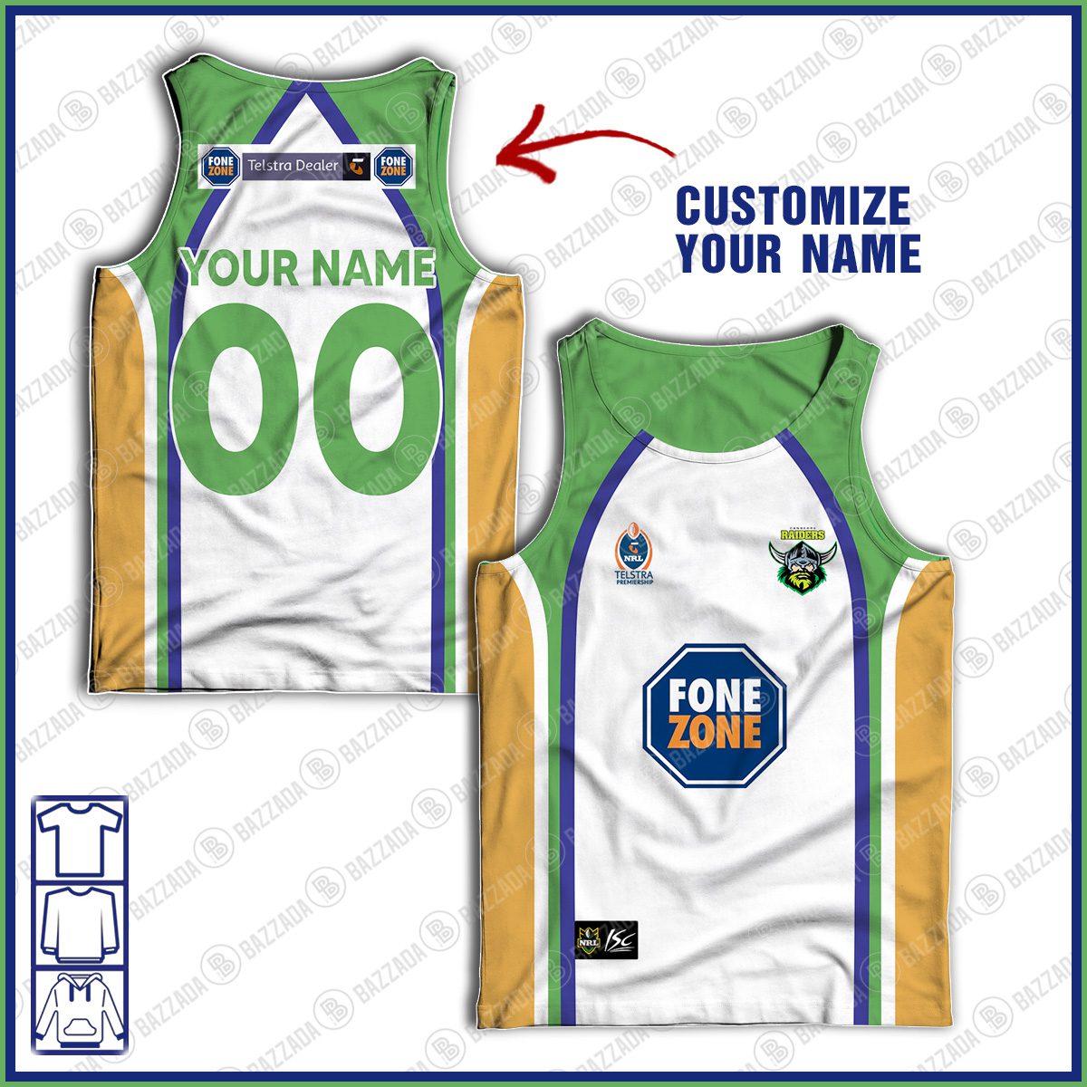 Personalised Tank top Vintage NRL team Custom name and number Footy vintage tank top for fans- vtgtt095 Personalised Tank top Vintage NRL team Custom name and number Footy vintage tank top for fans- vtgtt095