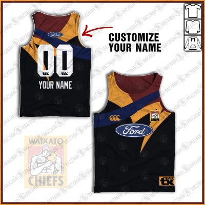 Personalise Throwback Waikato Chiefs Super Rugby Vintage 1998 Tank Top