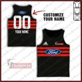 Personalise Throwback Canterbury Crusaders Super Rugby Vintage 2000 Tank Top