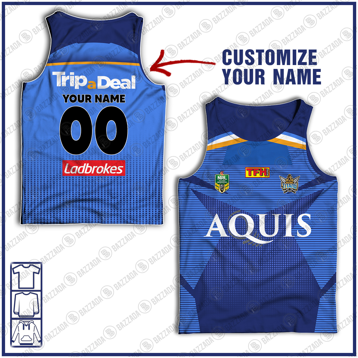 Personalised Tank top Vintage NRL team Custom name and number Footy vintage tank top for fans- vtgtt040 Personalised Tank top Vintage NRL team Custom name and number Footy vintage tank top for fans- vtgtt040