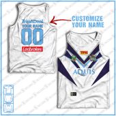Personalised Tank top Vintage NRL team Custom name and number Footy vintage tank top for fans- vtgtt038