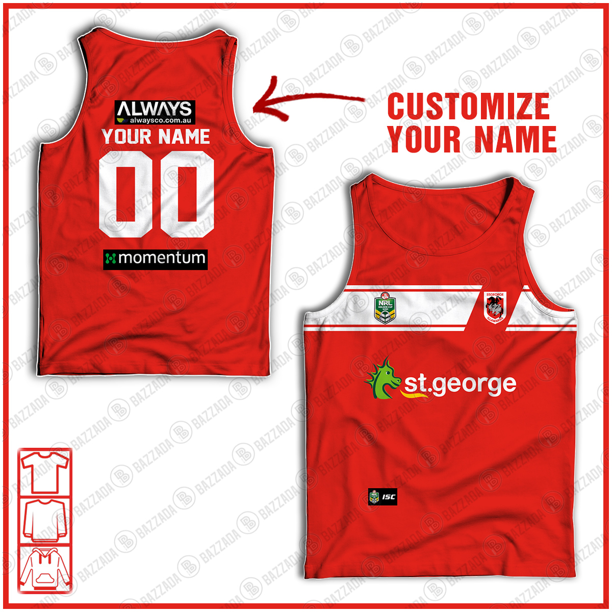 Personalised Tank top Vintage NRL team Custom name and number Footy vintage tank top for fans- vtgtt034 Personalised Tank top Vintage NRL team Custom name and number Footy vintage tank top for fans- vtgtt034