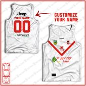 Personalised Tank top Vintage NRL team Custom name and number Footy vintage tank top for fans- vtgtt034