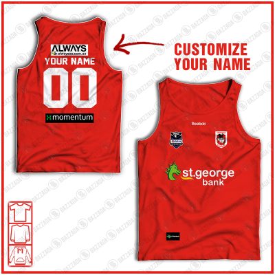 Personalised Tank top Vintage NRL team Custom name and number Footy vintage tank top for fans- vtgtt034