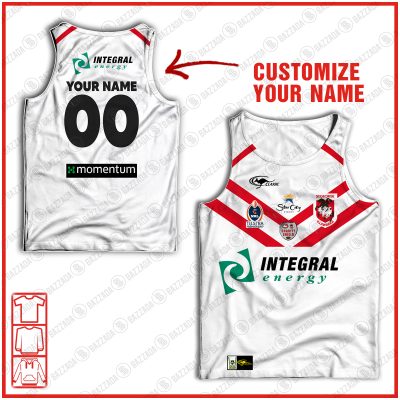 Personalised Tank top Vintage NRL team Custom name and number Footy vintage tank top for fans- vtgtt034