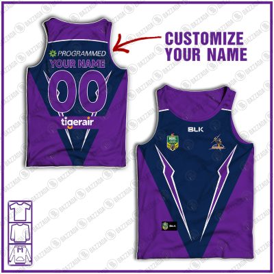 Personalised Tank top Vintage NRL team Custom name and number Footy vintage tank top for fans- vtgtt034