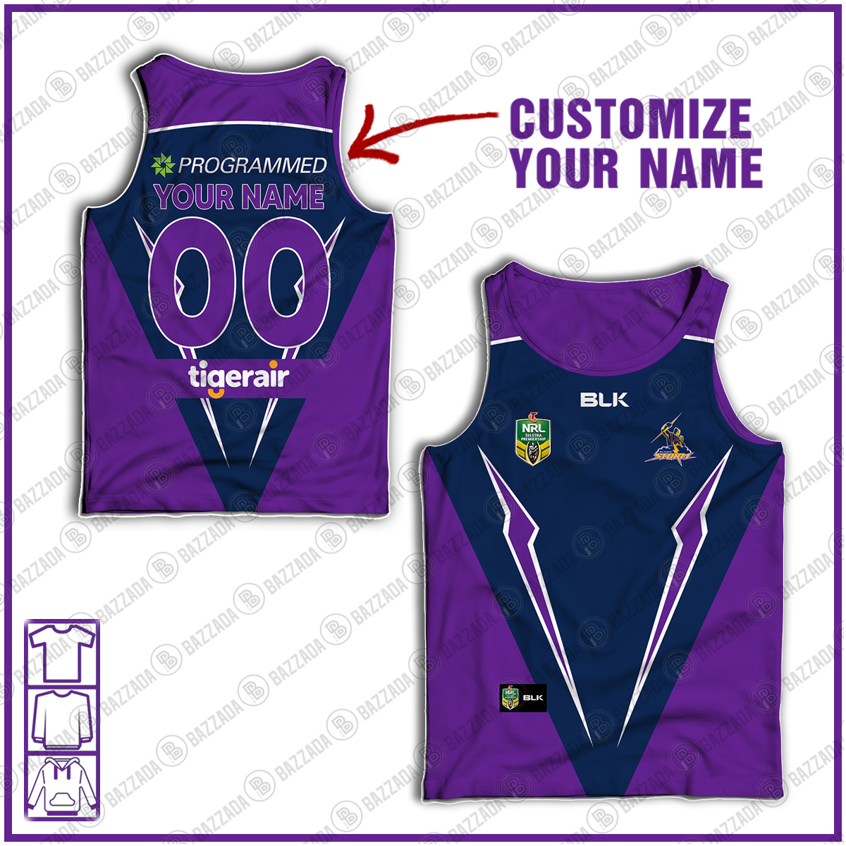 Personalised Tank top Vintage NRL team Custom name and number Footy vintage tank top for fans- vtgtt034 Personalised Tank top Vintage NRL team Custom name and number Footy vintage tank top for fans- vtgtt034