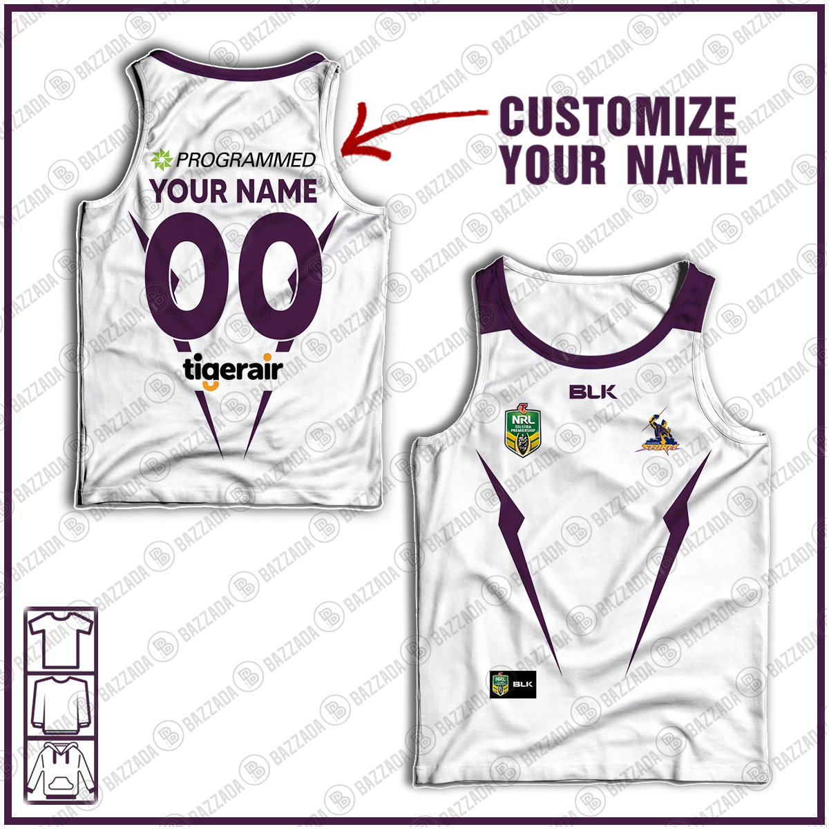 Personalised Tank top Vintage NRL team Custom name and number Footy vintage tank top for fans- vtgtt034 Personalised Tank top Vintage NRL team Custom name and number Footy vintage tank top for fans- vtgtt034