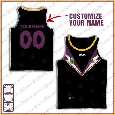 Personalised Tank top Vintage NRL team Custom name and number Footy vintage tank top for fans- vtgtt034