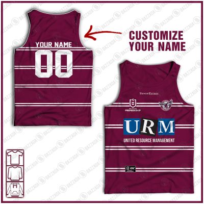 Personalised Tank top Vintage NRL team Custom name and number Footy vintage tank top for fans- vtgtt034