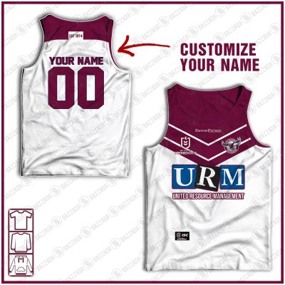Personalised Tank top Vintage NRL team Custom name and number Footy vintage tank top for fans- vtgtt034
