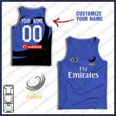 Personalise Throwback Western Force Super Rugby 2006 Vintage Tank Top