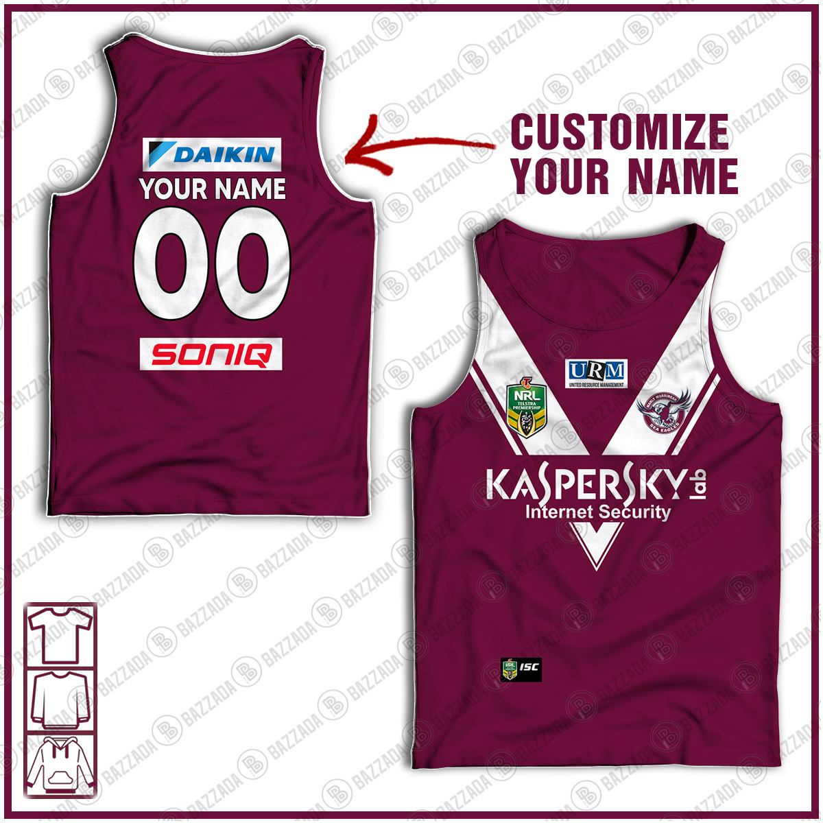 Personalised Tank top Vintage NRL team Custom name and number Footy vintage tank top for fans- vtgtt034 Personalised Tank top Vintage NRL team Custom name and number Footy vintage tank top for fans- vtgtt034
