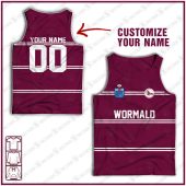 Personalised Tank top Vintage NRL team Custom name and number Footy vintage tank top for fans- vtgtt034