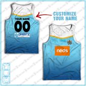 Personalised Tank top Vintage NRL team Custom name and number Footy vintage tank top for fans- vtgtt041