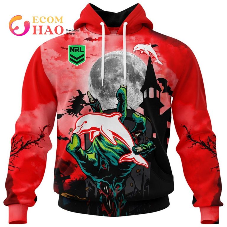 NRL Dolphins Halloween Is Coming Pullover Hoodie NRL Dolphins Halloween Is Coming Pullover Hoodie