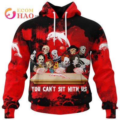 NRL Dolphins You Can't Sit With Us Halloween Pullover Hoodie