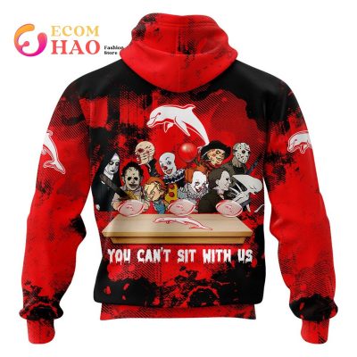 NRL Dolphins You Can't Sit With Us Halloween Pullover Hoodie