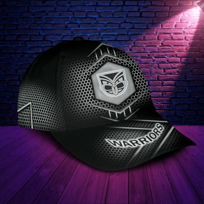 NRL New Zealand Warriors Black White Classic Cap