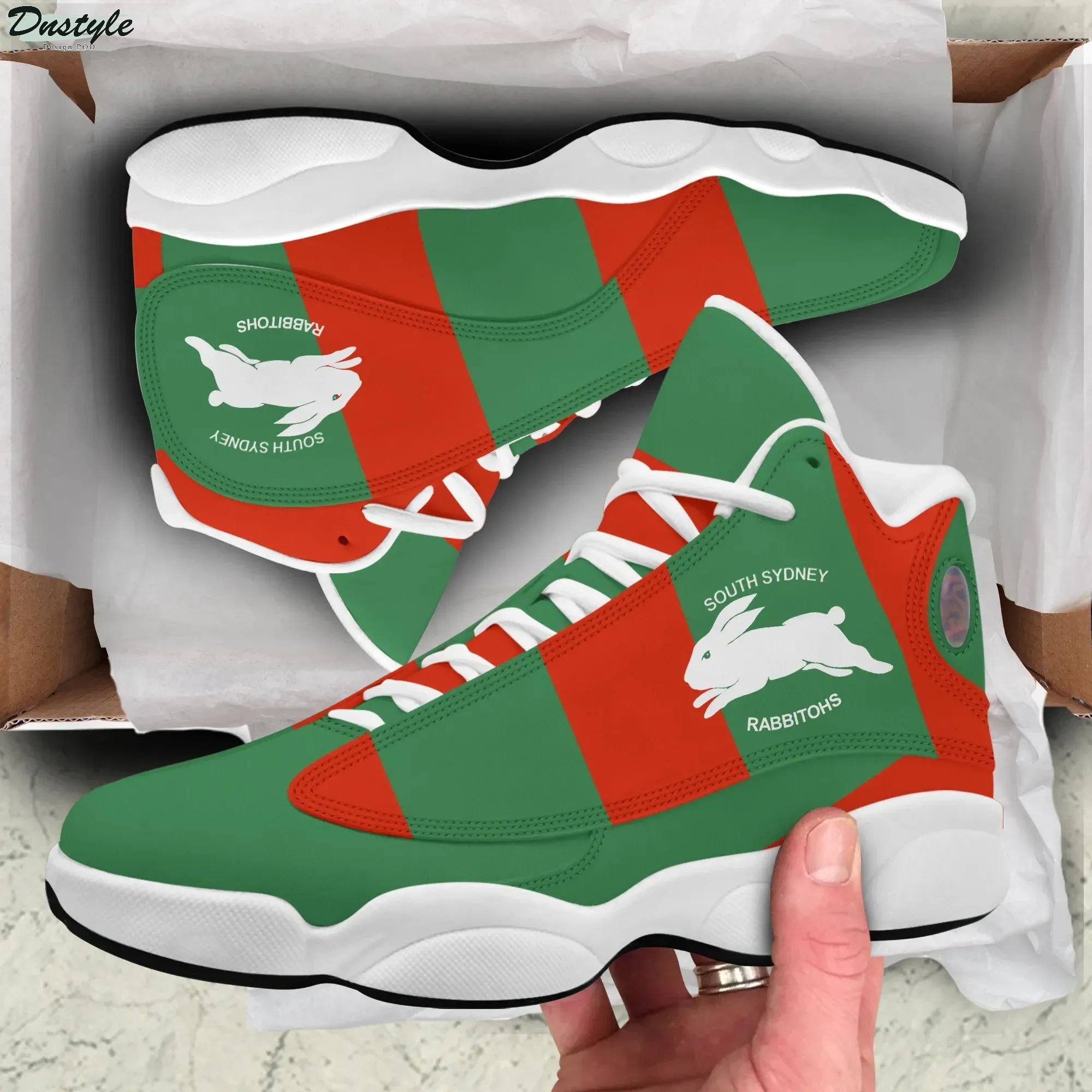NRL South Sydney Rabbitohs Red Green Stripes Air Jordan 13 Shoes NRL South Sydney Rabbitohs Red Green Stripes Air Jordan 13 Shoes