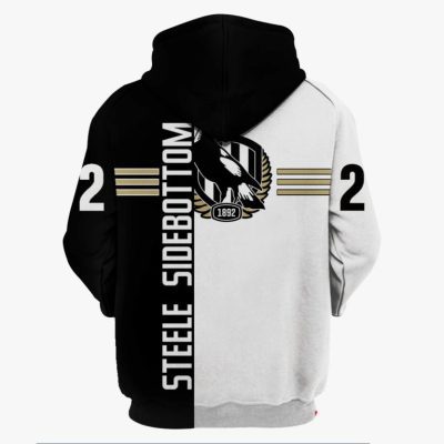 AFL Collingwood Magpies Steele Sidebottom #22 Pullover Hoodie V2
