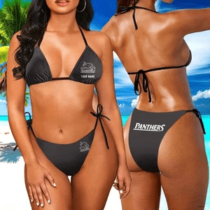 NRL Cronulla-Sutherland Sharks Personalized Bikini Set | NRL String Bikini | NRL Swimwear