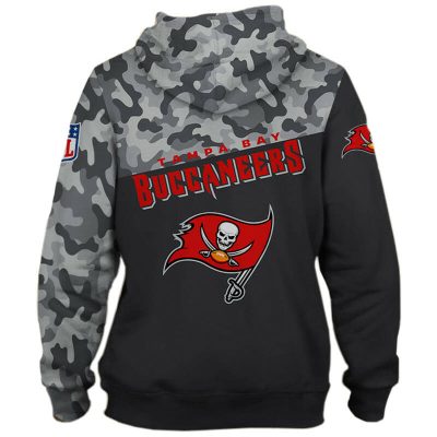 NFL Tampa Bay Buccaneers Black Camo Pullover Hoodie