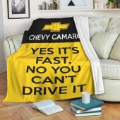 Chevrolet Camaro It's Fast You Can't Drive It Fleece Blanket