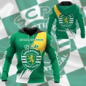 Sporting CP Green Yellow Pullover Hoodie