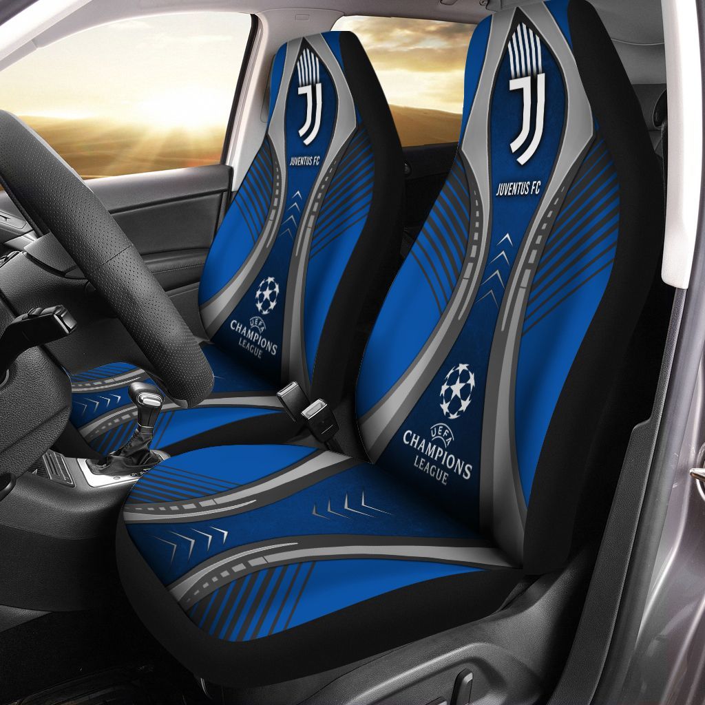 Juventus FC Champions Blue Car Seat Covers V2 Juventus FC Champions Blue Car Seat Covers V2