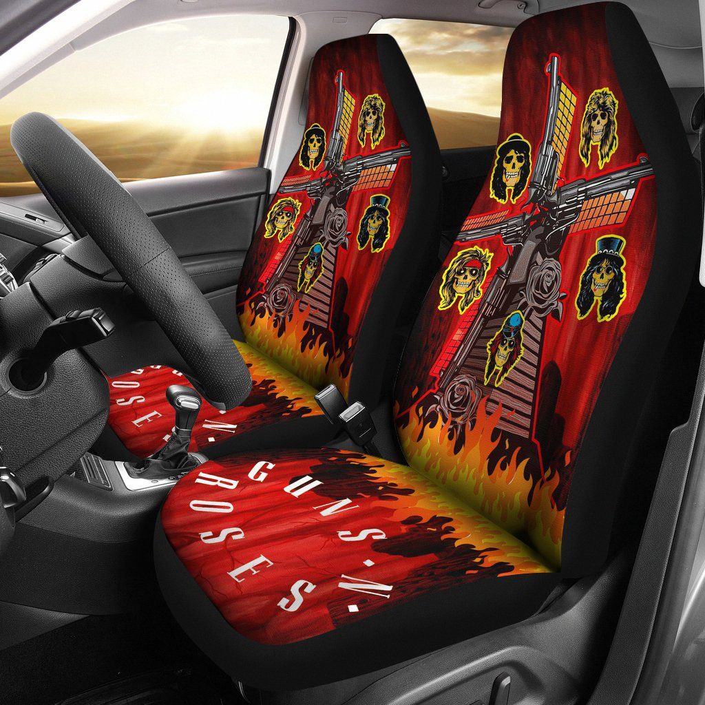 Guns N' Roses Rock Band Skulls Windmill Car Seat Covers Guns N' Roses Rock Band Skulls Windmill Car Seat Covers