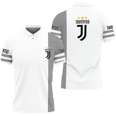 Juventus FC New White Grey Polo Shirt